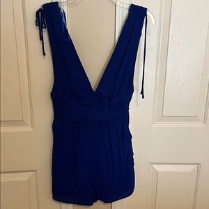 Elegant bright blue Romper